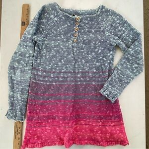 Spring Sweater Knit Pink and Blue Easter Top size Medium Georgina Estefania